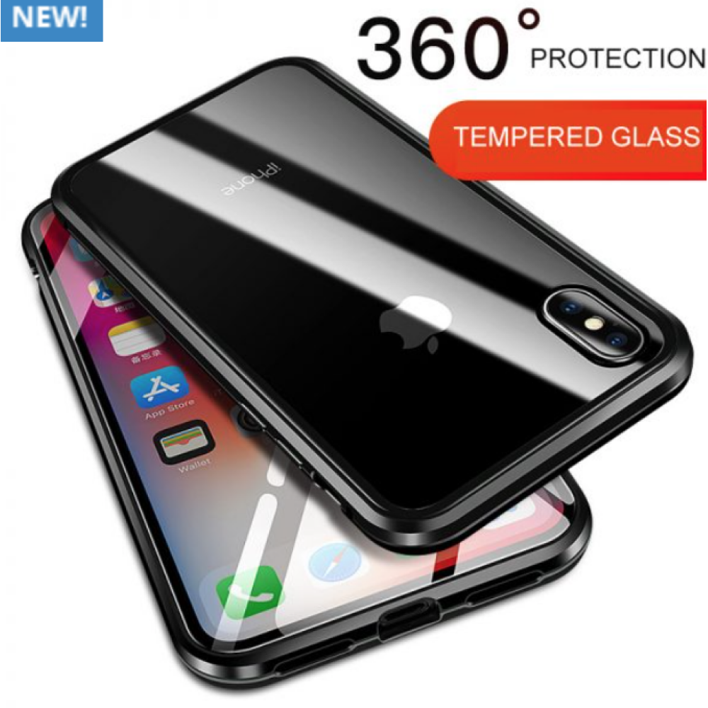 Iphone 360 Sølv Magnetisk Cover