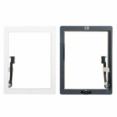 iPad 4 Touch Skærm (OEM)  - Med Home knap - Hvid