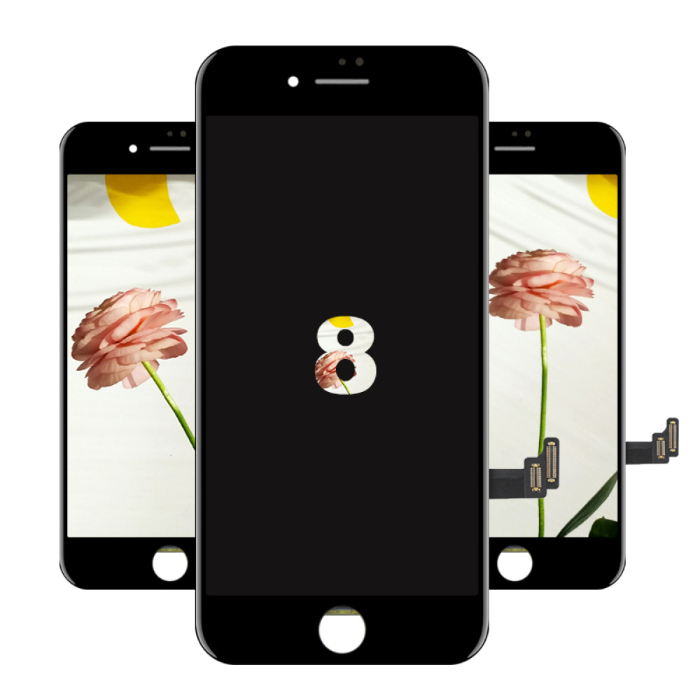 Iphone 8 Sort Orginal LCD Display Touch Skærm (Oem)