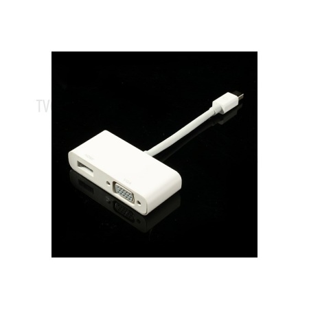 2 in 1 Mini DisplayPort to HDMI & VGA Adapter Cable for Apple MacBook Pro Air