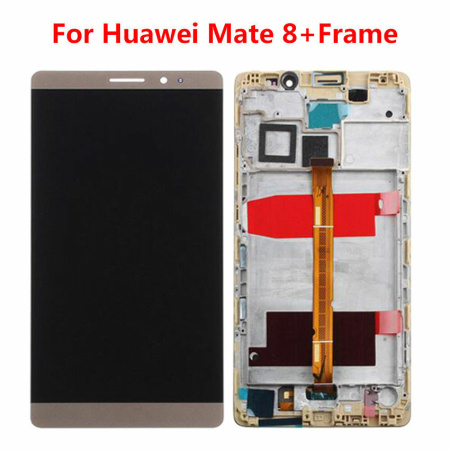Huawei Mate 8 Skærm Med Ramme Oem Kvalitet