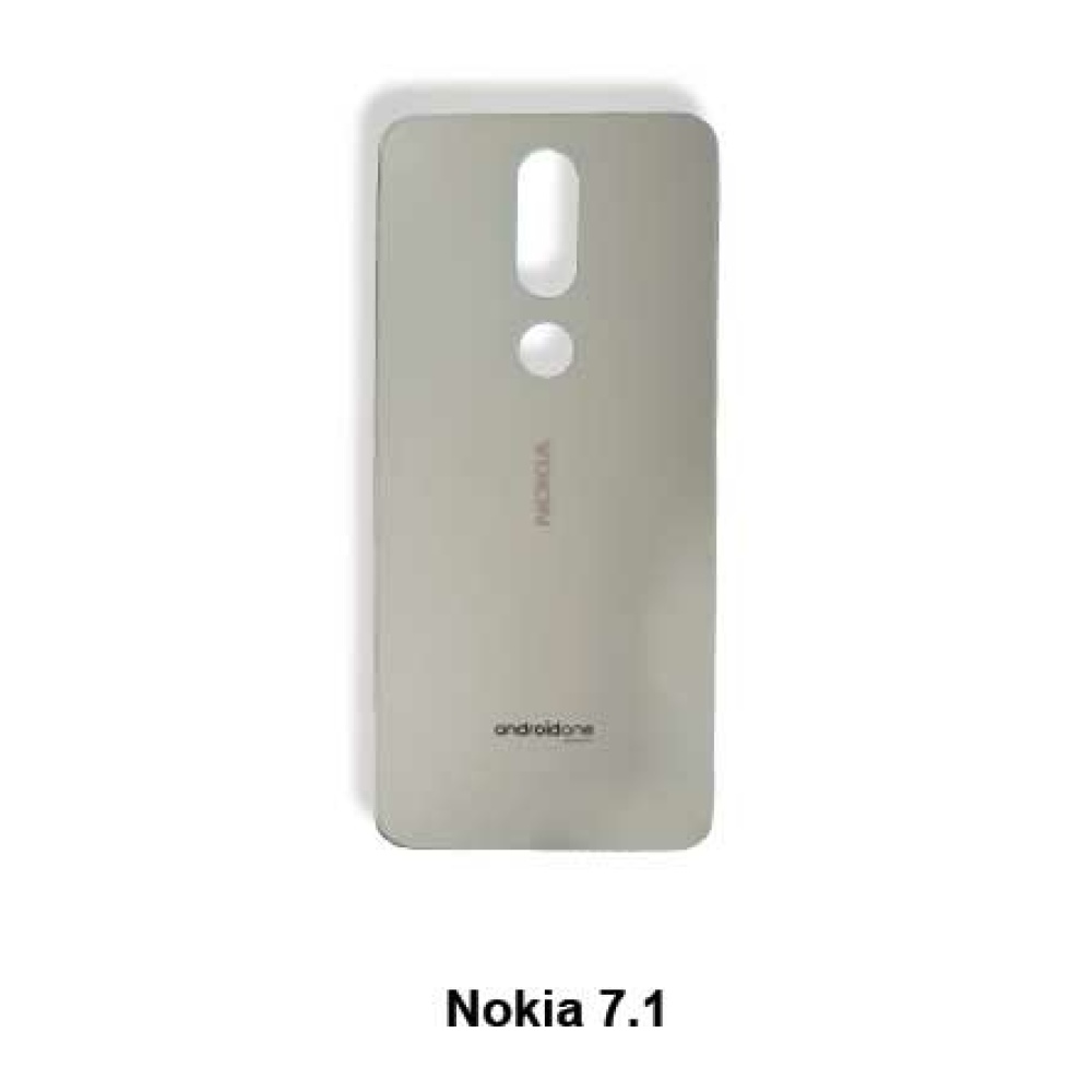 Nokia 7.1 Grå Bagside glas / Bagglas