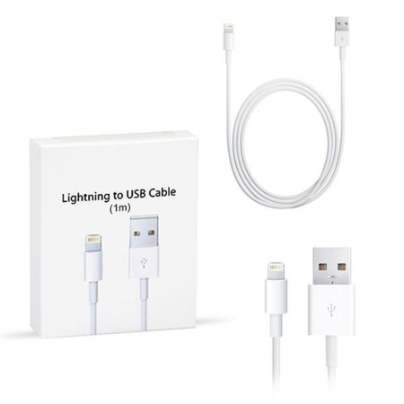 Iphone / Ipad / Ipod Ligthing  Usb Cable  Oplader 1 Mt (Med Box)