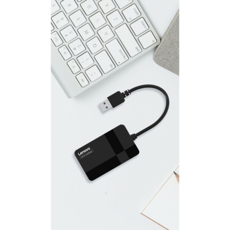 Lenovo D302 USB 3.0 Multi kortlæser - SD/Micro/CF/MS - Sort